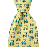King Cake Yellow Horse & Buggy Tie