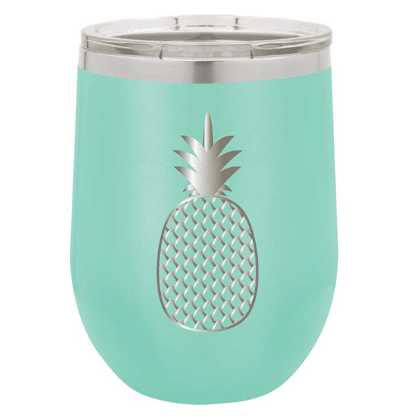 Stainless Steel Pineapple Stemless Wine Glass