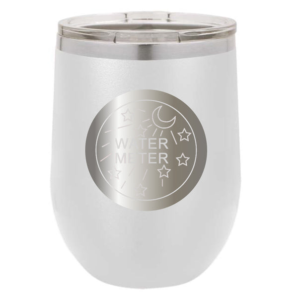 Stainless Steel Water Meter Stemless Wine Glass