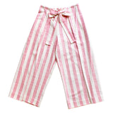 Pink Stripe Kimono Pants