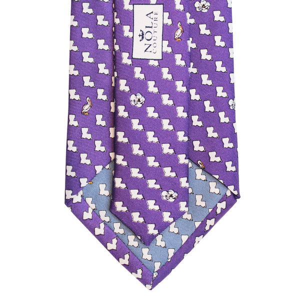 Regal Purple Louisiana Extra Long Tie