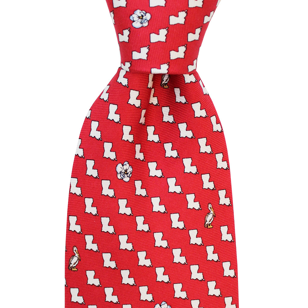 Cayenne Red Louisiana Tie