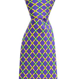 Regal Purple Mardi Gras Beads Boys' Tie