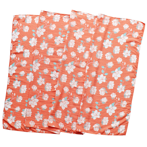 Orange Magnolia Scarf