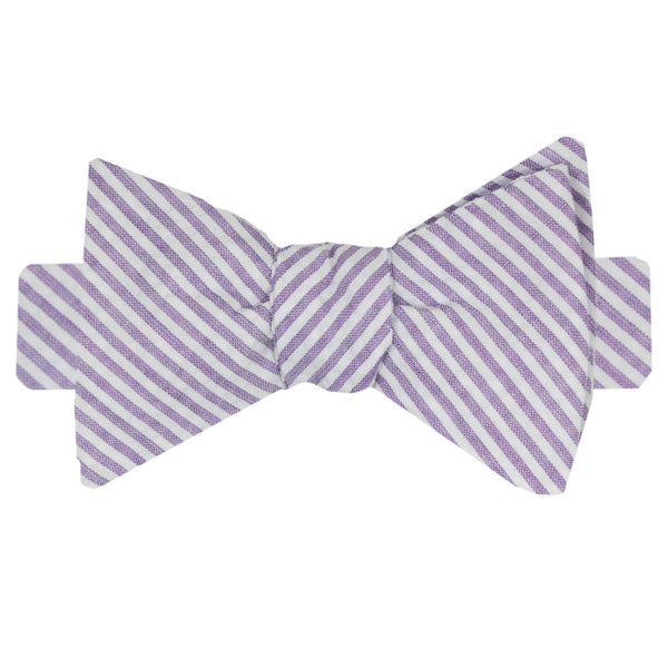 Lavender Boys' Seersucker Bow Tie