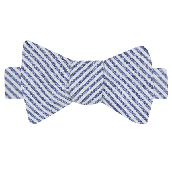 NOLA Navy Boys' Seersucker Bow Tie