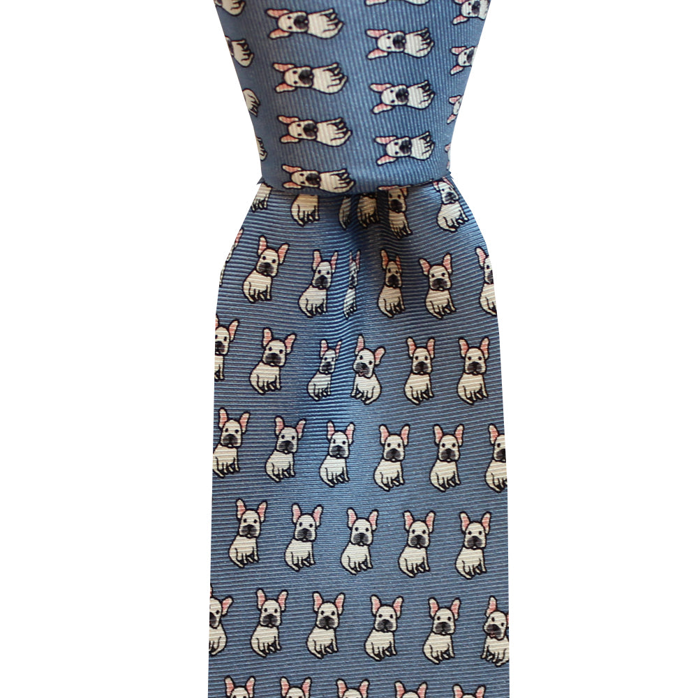 French Bulldog Skinny Tie
