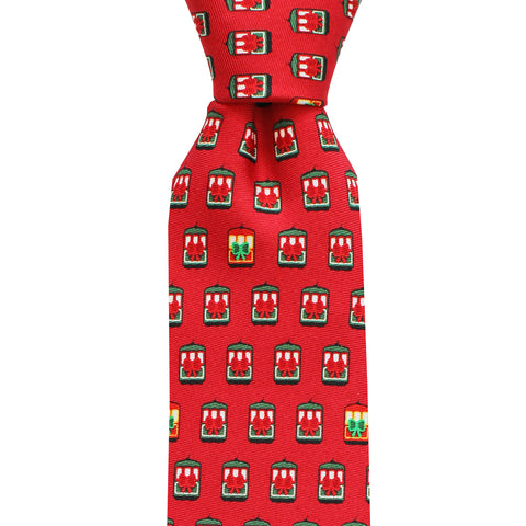 Holiday Streetcar Skinny Tie