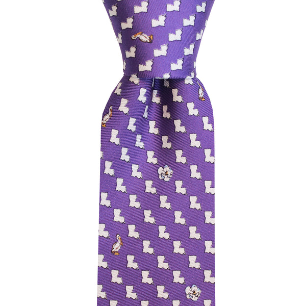 Regal Purple Louisiana Skinny Tie