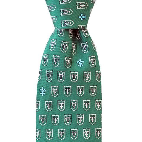 Green Tulane Skinny Tie