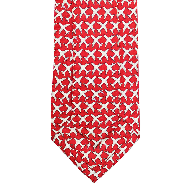 Cayenne Red MSY Airplanes Skinny Tie