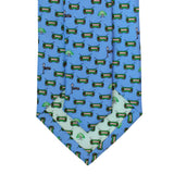 Bay Blue Streetcar Tie Extra Long Tie