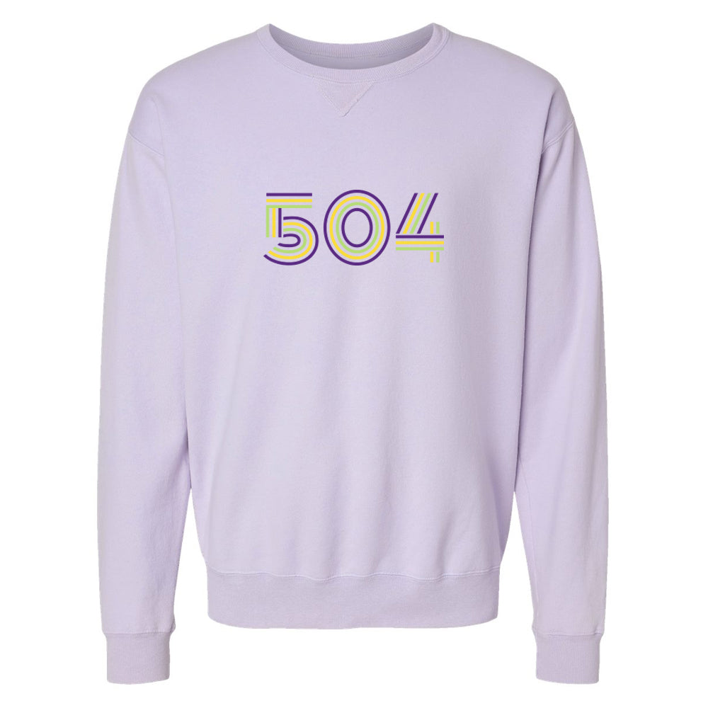 Lavender Mardi Gras 504 Sweatshirt