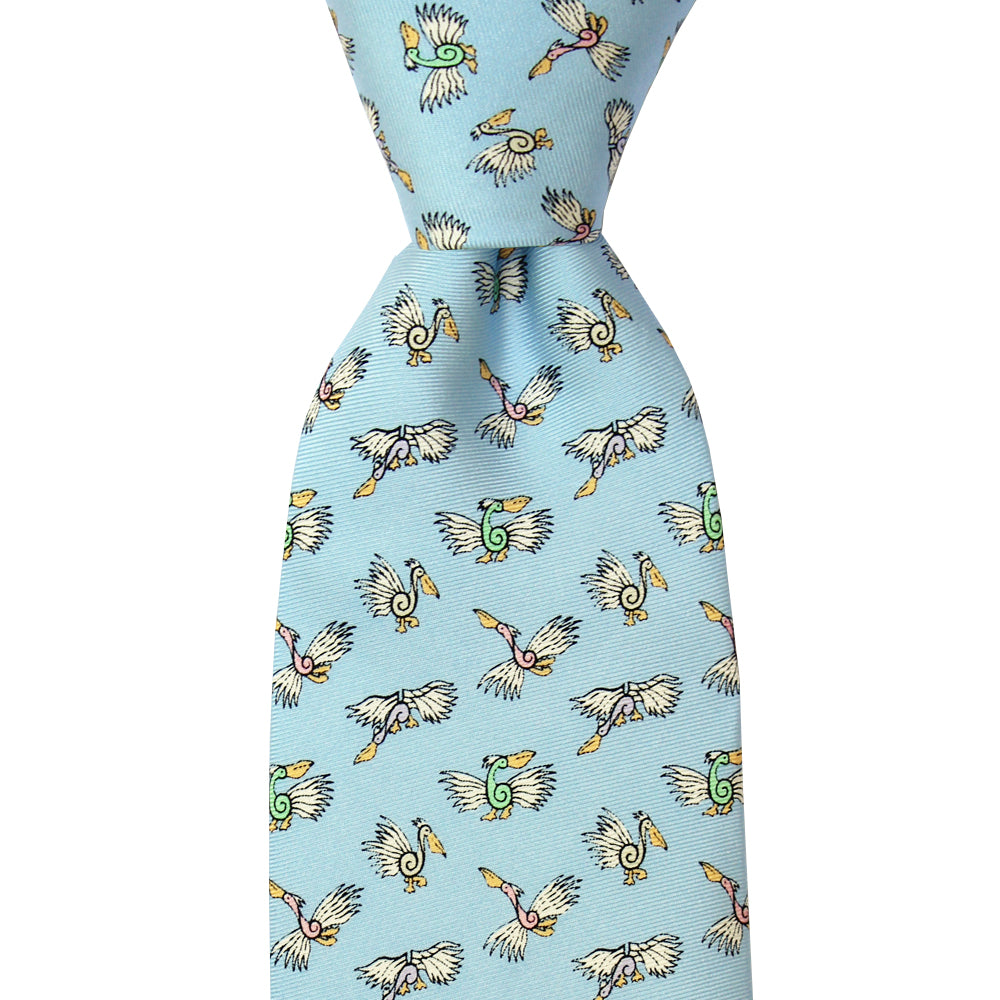 NOLA Couture x Alex Beard Gulf Blue Pelican Tie