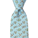 NOLA Couture x Alex Beard Gulf Blue Pelican Extra Long Tie