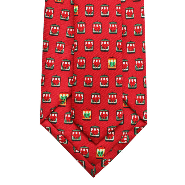 Cayenne Red Holiday Streetcar Tie