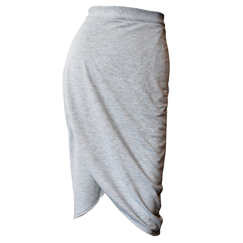 melt the ledy drape spiral skirt グレーM melt the ledy drape spiral skirt グレーM