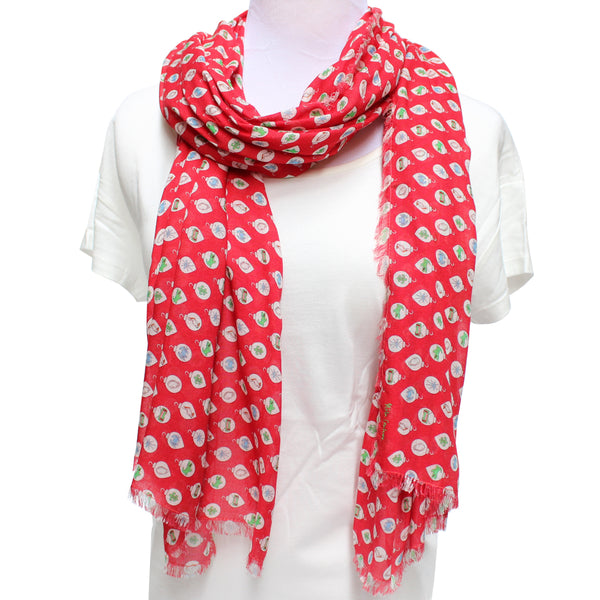 Cashmere Blend Christmas Ornaments Scarf