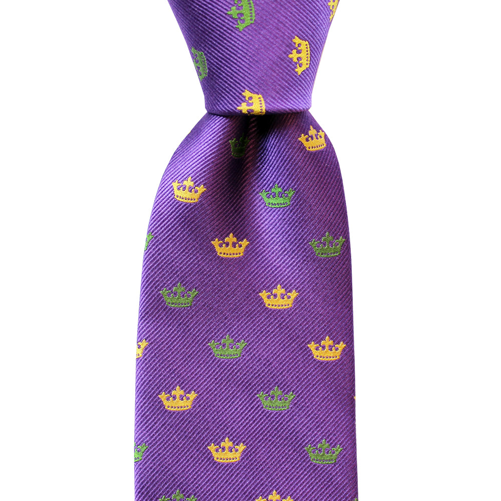 Woven Crown Extra Long Tie